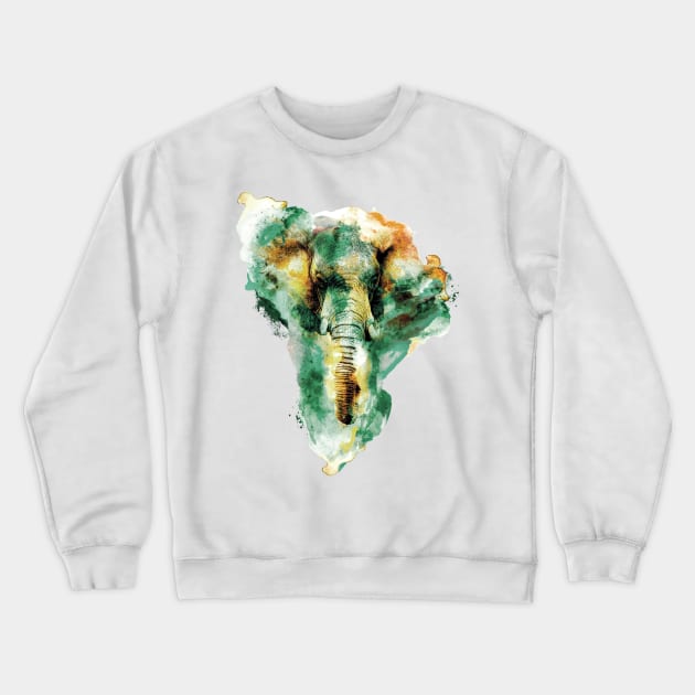 Elephant Crewneck Sweatshirt by rizapeker